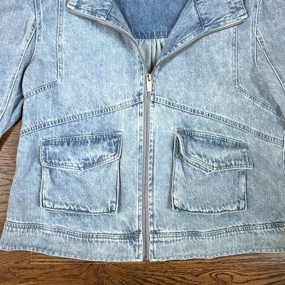 Splendid Denim Jacket Size Large - Picture 4 of 6